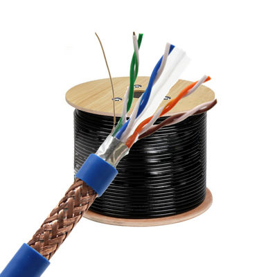 품질  SFTP NETWORK CABLES CAT 6 CAT6 CAT6A CAT7 305M STP Cat6 FTP CPR LAN CABLE 23AWG COPPER 1000FT LSZH sftp ax 공장