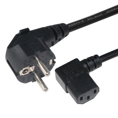 품질  Waterproof 2pin EU Standard Power Cord IEC 320 Home Appliance C13 Mains Cord European VDE Plug 공장